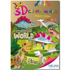 3D omalovánky - Dinosauří svět