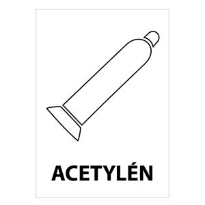 ACETYLÉN, plast 1mm 148x210mm