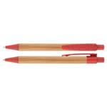 Bambusové kuličkové pero Panda - červená
