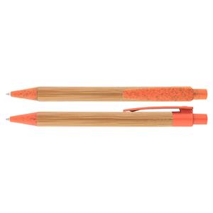 Bambusové kuličkové pero Panda - oranžová