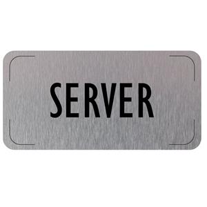 Cedulka na dveře - Server, hliníková tabulka, 160 x 80 mm