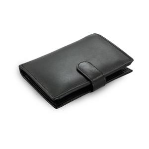 Černá dámská kožená peněženka - dokladovka