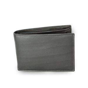 Černá kožená mini-peněženka