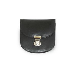 Černá malá dámská kožená peněženka se zámečkem