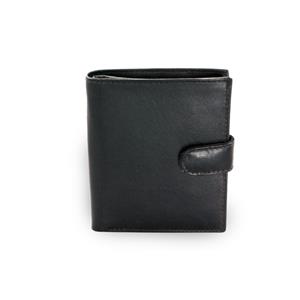 Černá malá dámská kožená peněženka