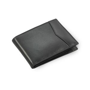 Černá pánská kožená peněženka s vnitřní zápinkou