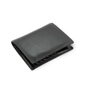 Černá pánská kožená peněženka se zajištěním kreditních karet
