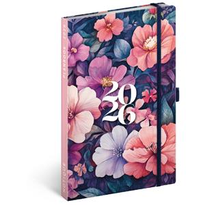 Čtrnáctidenní diář/notes 2026 A5 Kytice