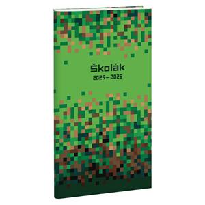 Čtrnáctidenní kapesní diář 2025/2026 školák Pixel - VYPRODÁNO