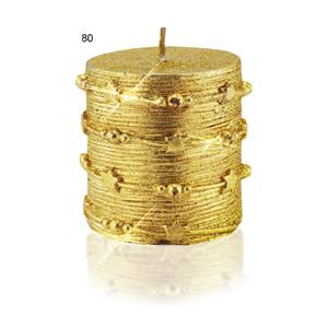 Dekorační svíčky CYLINDER - zlatá