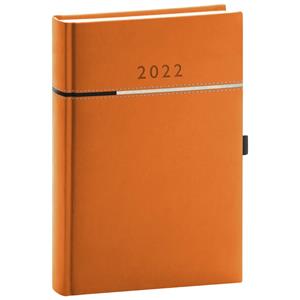Denní diář 2022 A5 Tomy - oranžová/černá