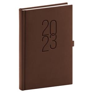 Denní diář 2023 A5 Vivella Classic - hnědá