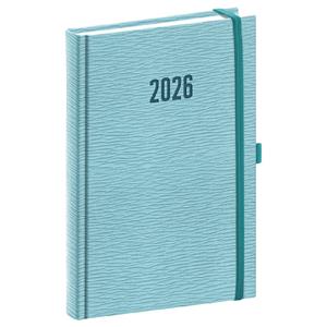 Denní diář 2026 A5 Rivoli - světle modrá
