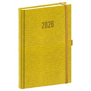 Denní diář 2026 A5 Rivoli - žlutozelená