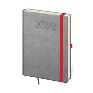 Denní diář A5 2022 New Praga - tmavě šedá