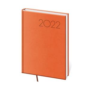 Denní diář A5 2022 Print Pop - oranžová