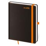 Denní diář A5 2026 Black Orange