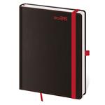 Denní diář A5 2026 Black Red