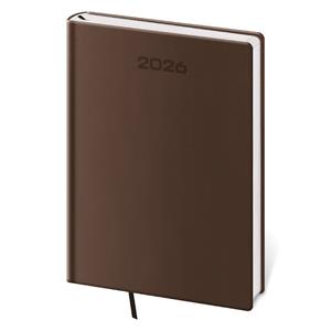 Denní diář A5 2026 Soft - hnědá
