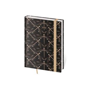 Denní diář B6 2022 Vario s gumičkou - Dragonfly