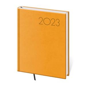 Denní diář B6 2023 Print Pop - žlutá