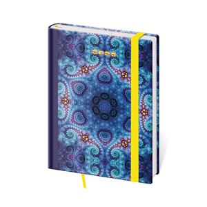 Denní diář B6 2023 Vario s gumičkou - Mandala