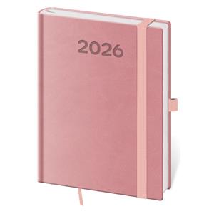 Denní diář B6 2026 Print Pop - růžová
