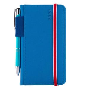 Diář AMOS týdenní kapesní 2022 slovenský - modrá/červená gumička