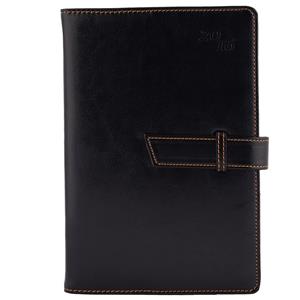 Diář BELT denní B6 2016 český - černá/hnědá