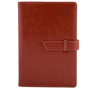 Diář BELT týdenní A5 2016 slovenský - hnědá/béžová