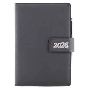 Diář BRILIANT denní A5 2026 český - černá