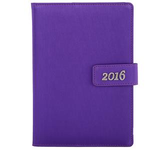 Diář Briliant denní B6 2016 slovenský - fialová
