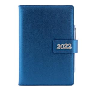 Diář BRILIANT denní B6 2022 - modrá