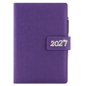Diář BRILIANT týdenní A5 2027 český - fialová