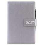 Diář BRILIANT týdenní A5 2027 český - stříbrná
