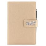 Diář BRILIANT týdenní A5 2027 český - zlatá