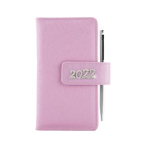 Diář BRILIANT týdenní kapesní 2022 slovenský - světle růžová