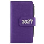 Diář BRILIANT týdenní kapesní 2027 český - fialová