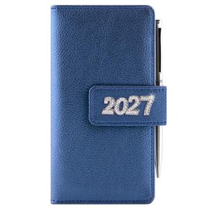 Diář BRILIANT týdenní kapesní 2027 český - modrá