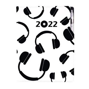 Diář DESIGN denní A4 2022 - Music