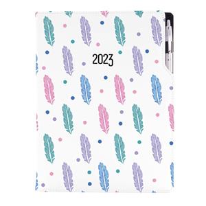 Diář DESIGN denní A4 2023 polský - Pírka