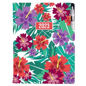 Diář DESIGN denní A4 2023 - Tropic