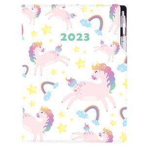 Diář DESIGN denní A4 2023 - Unicorn