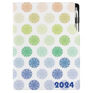 Diář DESIGN denní A4 2024 polský - Mandala barevný