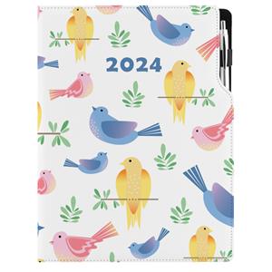 Diář DESIGN denní A4 2024 polský - Ptáci