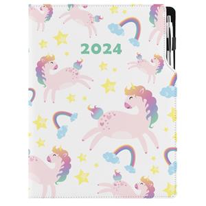 Diář DESIGN denní A4 2024 polský - Unicorn