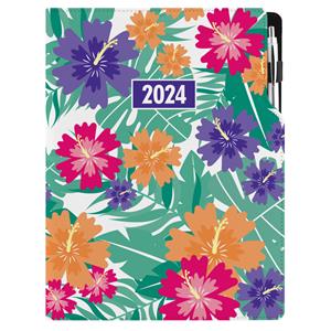 Diář DESIGN denní A4 2024 - Tropic