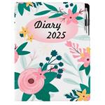 Diář DESIGN denní A4 2025 - Květiny