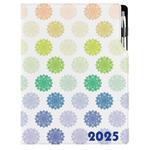 Diář DESIGN denní A4 2025 - Mandala barevný