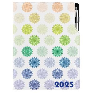 Diář DESIGN denní A4 2025 polský - Mandala barevná